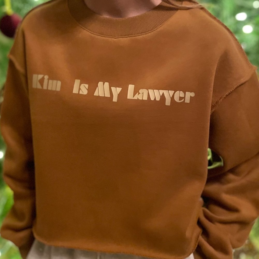 Kim is My Lawyer Womens Crop Sweatshirt